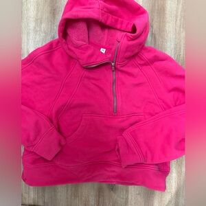 lululemon athletica Hot Pink Half-Zip Hoodie